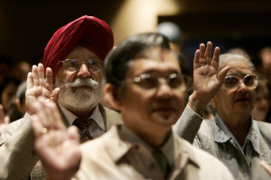 Gurdarshan Gill of India takes oath to become U.S. citizen during ceremony in San Francisco
